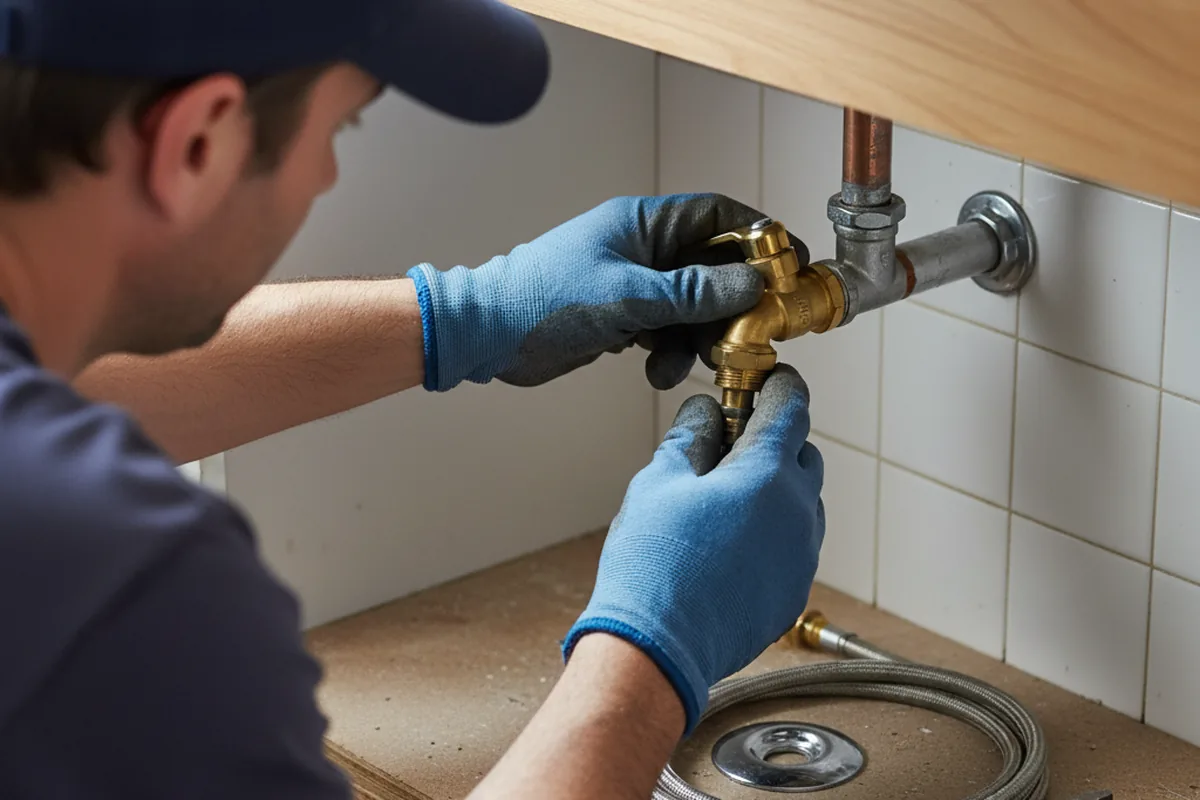 Shutoff valve and fitting work during Faucet and Fixture Repair in Rocky River